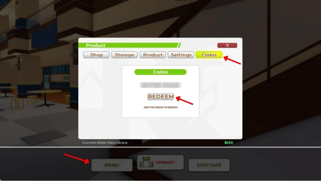 Redeem Uma Racing Codes