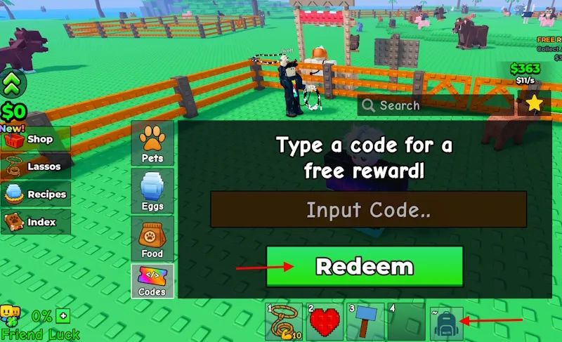 Catch and Tame codes redeem