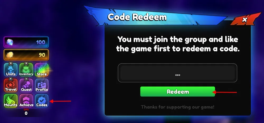 Anime Tactical Simulator Codes Redeem